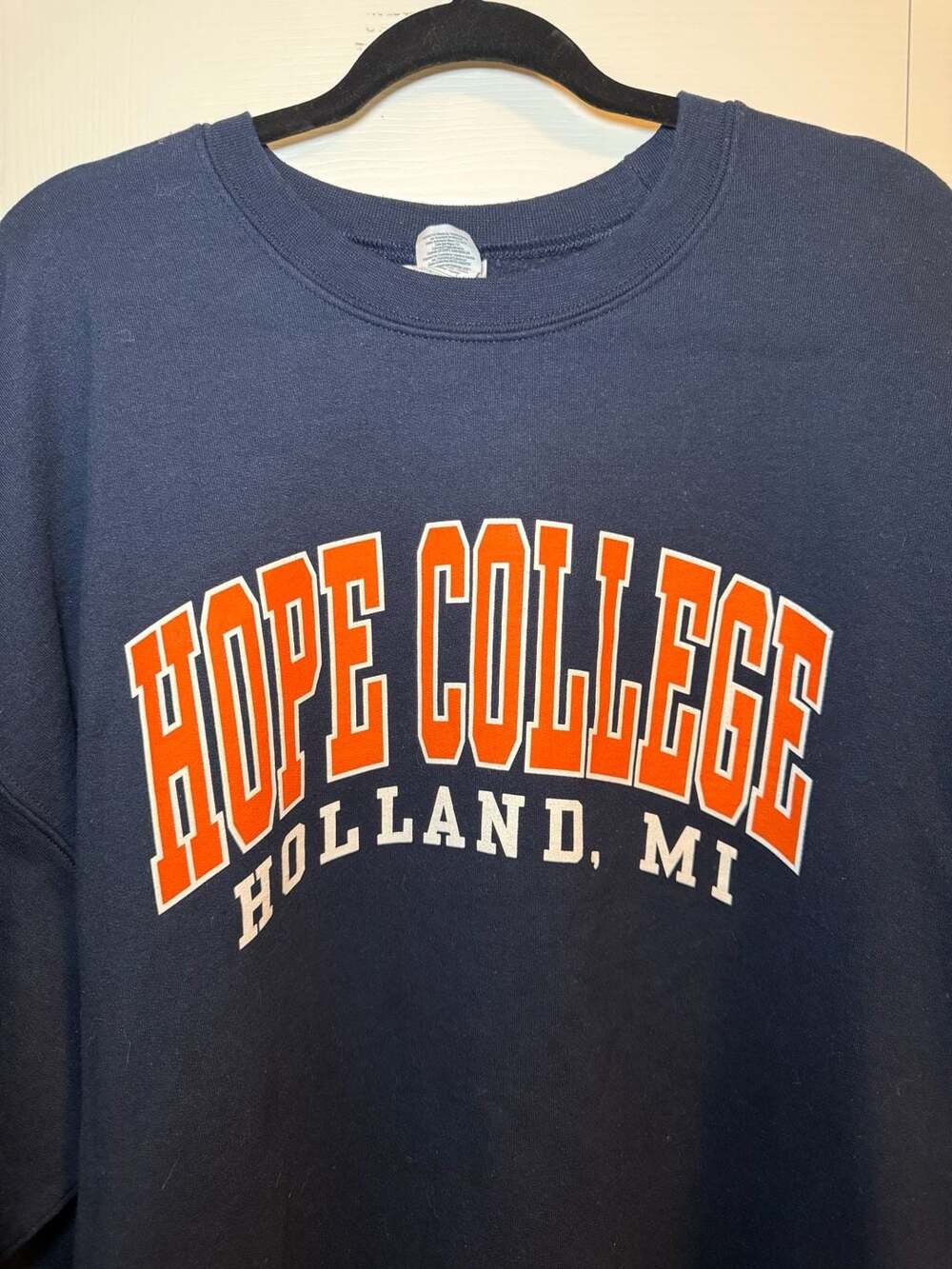 Gildan Heavy Blend Hope College Holland, MI Blue Sweatshirt 2XL
